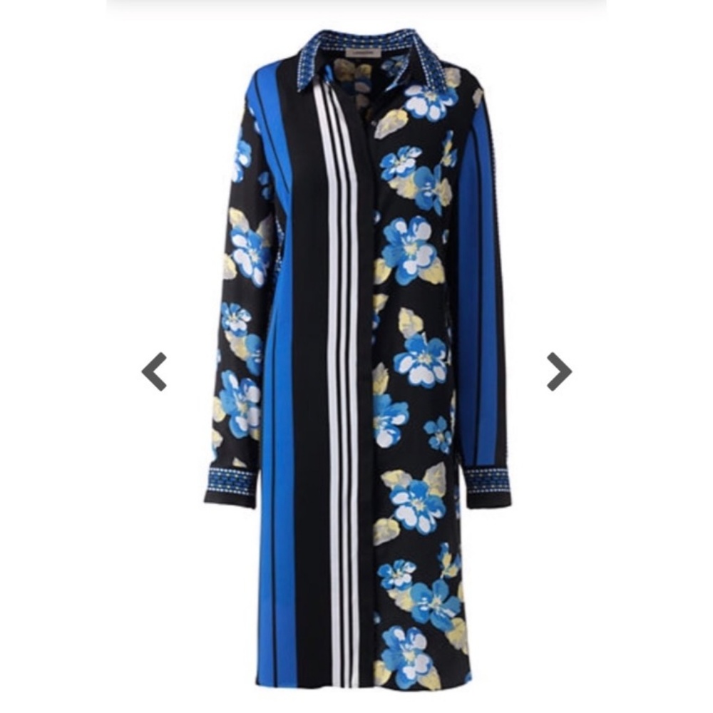 Lands End Engineered Stripe Dress - Picture 3 of 6